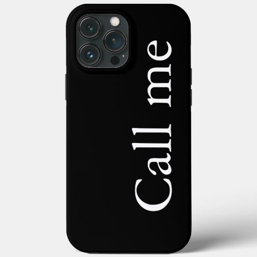 Appelez-moi - coque iphone Coque (Verso)