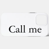 Appelez-moi - coque iphone Coque (Verso (horizontal))