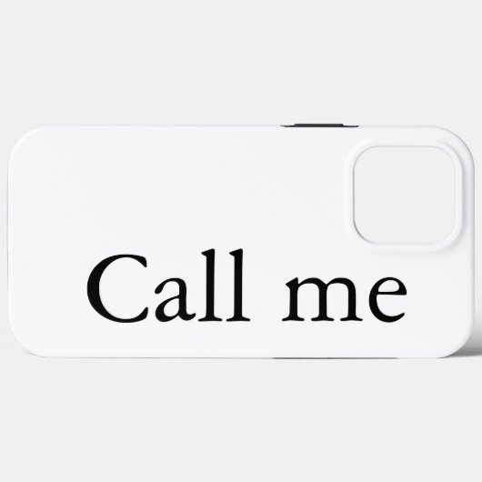 Appelez-moi - coque iphone Coque (Verso (horizontal))