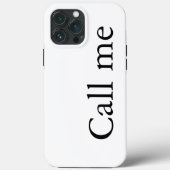 Appelez-moi - coque iphone Coque (Verso)