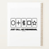 Appelez-Moi Des Cartes Zener Paranormal (Dos)