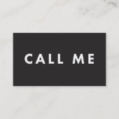 Appelez-moi les cartes de visite modernes (Devant)