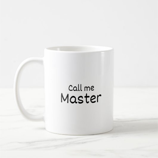 Appelez-moi Master - Mug personnalisée - Graduatio (Gauche)