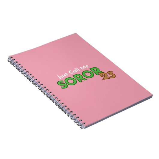 Appelez-moi simplement le Carnet Soror 2023 (Côté Droit)