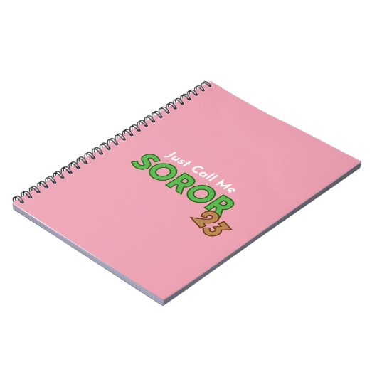 Appelez-moi simplement le Carnet Soror 2023 (Côté gauche)