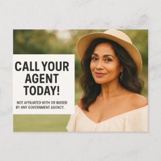 Appelez Votre Agent Aujourd'hui – Carte Postale de