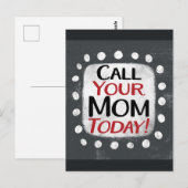 Appelez Votre Maman Carte Postale (Devant / Derrière)