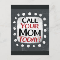 Appelez Votre Maman Carte Postale