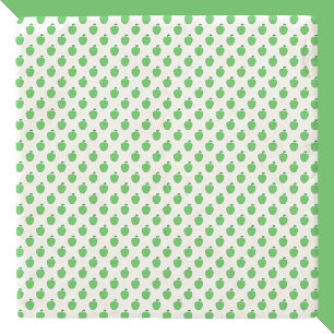 Appelfruit groen patroon stenen onderzetter