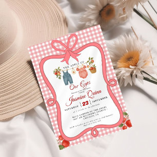 Appelfruit Herfst baby shower Baby bestrooien Kaart