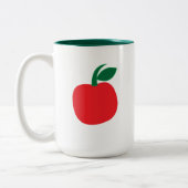 appelfruitappel tweekleurige koffiemok (Links)