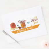 appelhoning zoet jaar ovale sticker (Envelop)