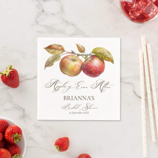 Appelig ooit na appelval bruidsdouche servet (Insitu)