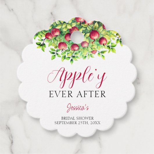 Appelig Voor Altijd Bruiloft Feest  Bedankjes Labels (Voorkant)