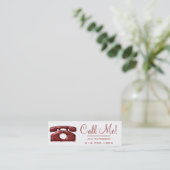 Appelle-Moi ! Cartes de profil Red Telephone Datin (Debout devant)