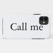 Appelle-moi - coque iphone (Dos (Horizontal))