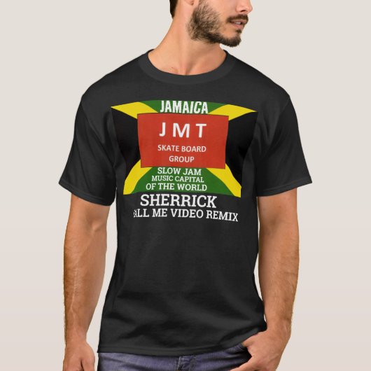 APPELLE-MOI VIDÉO REMIX. T-Shirt foncé de base (Devant)