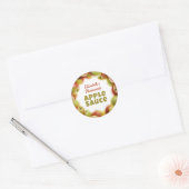 appelmoes ronde sticker (Envelop)