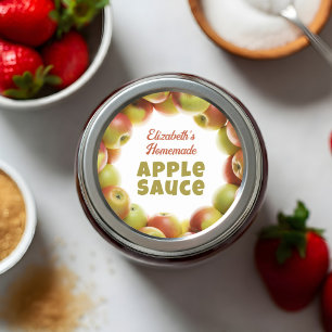 Appelmoes Ronde Sticker