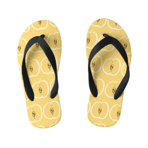 appelmotief: behangontwerp. kinder teenslippers