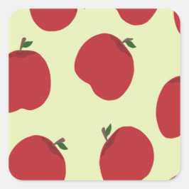 Appelpatroon vierkante sticker