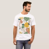 Appelperen: handgetekend patroon. t-shirt (Voorkant volledig)