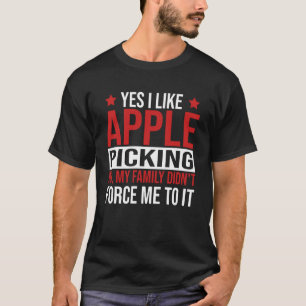 Appelplukker Ja ik hou van appelplukken T-shirt