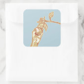 Appelplukoogst Vierkante Sticker (Tas)