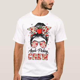 Appelplukploeg Herfst Appelboomgaard Vrouwen Oogst T-shirt