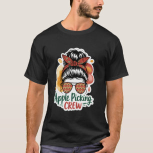 Appelplukploeg Herfst Appelboomgaard Vrouwen Oogst T-shirt