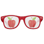 Appelrood Retro Zonnebril (Voorkant)