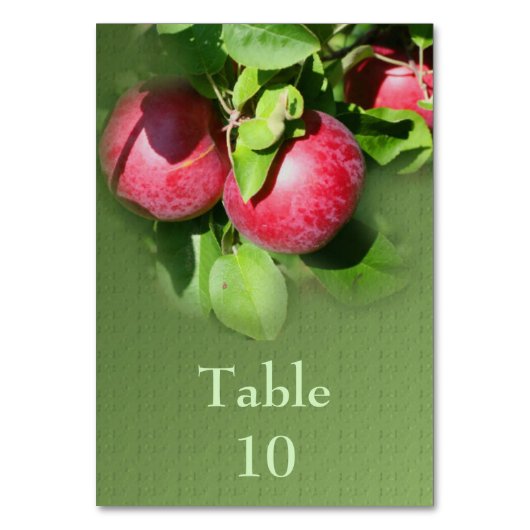 Appels Aan Boom Natuur Bruiloft  Kaart (Achterkant)