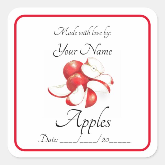 Appels Behoudt Stickers en labels bewerkbaar (Voorkant)