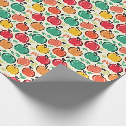 Appels & bladeren Galore! Happy Harvest Cadeaupapier (Hoek)