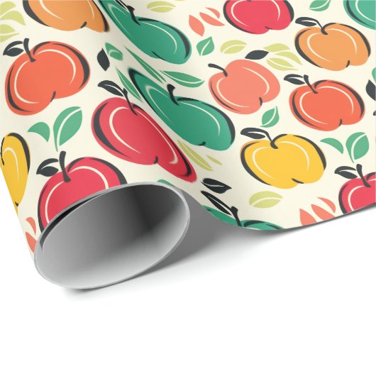 Appels & bladeren Galore! Happy Harvest Cadeaupapier (Rol Hoek)