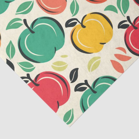 Appels & bladeren Galore! Happy Harvest Tissuepapier (Detail)