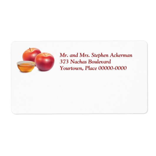 Appels en Honey Mailing Label (Voorkant)