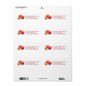 Appels en Honey Mailing Label (Full Sheet)
