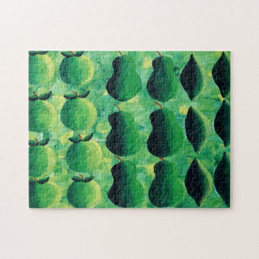 Appels en limoenen schilderen legpuzzel (Horizontaal)