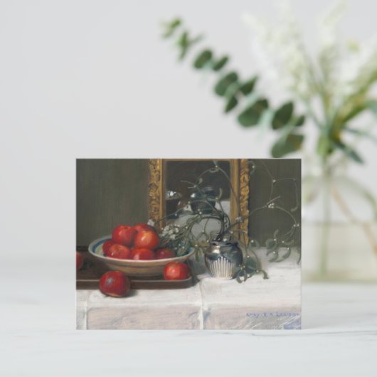 Appels en maretak | Lucie R. A. Laridon Briefkaart (Staand voorkant)