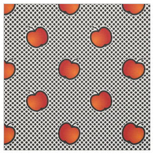 appels en polka stipt schattige patronen stof