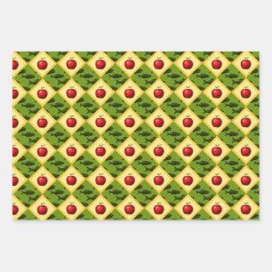 Appels en vis inpakpapier vel