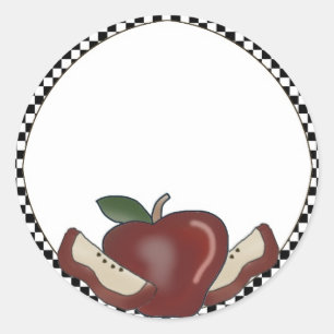 Appels & gecontroleerde rand blanco Stickers