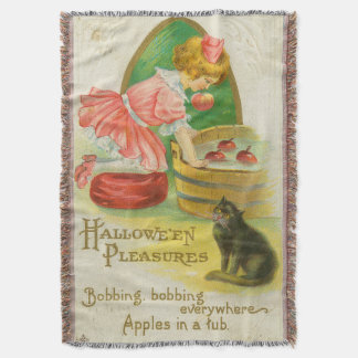Appels happen Vintage Halloween kaart, 1911 Deken