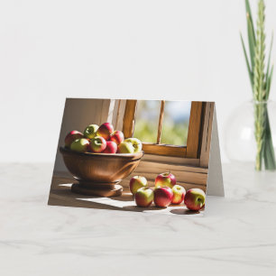 Appels in een kom Verjaardag Kaart
