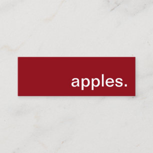 Appels. Loyaliteit ponskaart Klantenkaartje