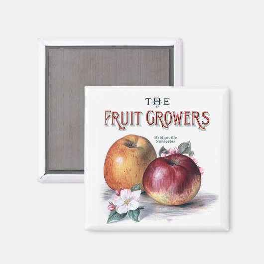 appels met bloemen de fruittelers magneet (Voorkant / Achterkant)