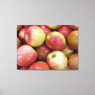 Appels op canvas afdruk