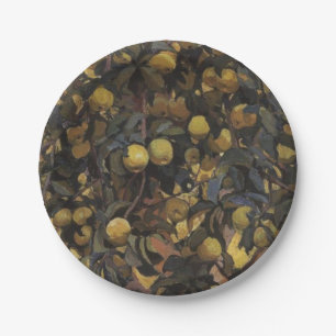 Appels op de takken van bomen (door Serebriakova) Papieren Bordje