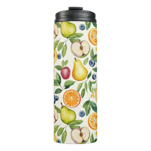 Appels Peren Blauwe bessen Sinaasappels Fruit Thermosbeker